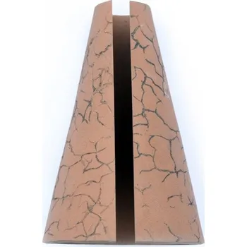 Osvětlení do terária Keramický kryt na reflektorovou žárovku velký hnědý