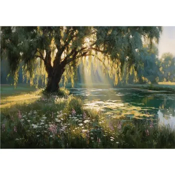 Obraz Obraz 113x85 cm Sunlit Willow – Styler ID_1823544