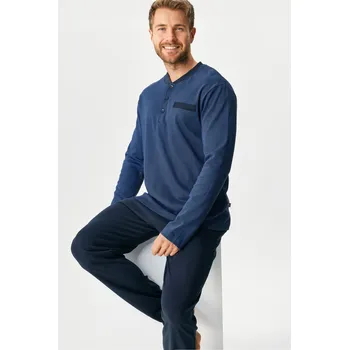 Dámské pyžamo Bavlněné pyžamo Damien dlouhé