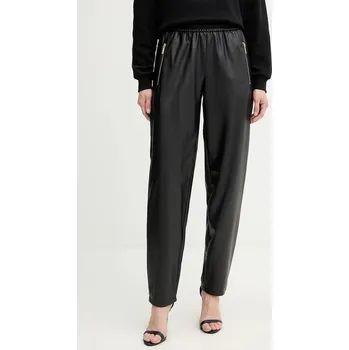 Dámské kalhoty Kalhoty Armani Exchange dámské, černá barva, high waist, XW000681 AF16106 XW000681.AF16106 99X, vel. 36