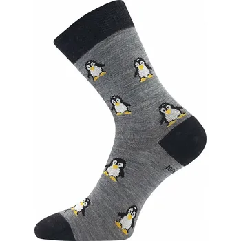 Teplé merino ponožky VOXX Sněženka (do cca -10 °C) Barva: sv. šedá, Velikost: 39-42