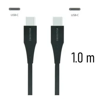Datový kabel SWISSTEN TPU nabíjecí kabel USB-C / USB-C, délka 1 m