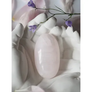 Sběratelství Hmatka Růžový Kalcit ovál leštěný, 142 g