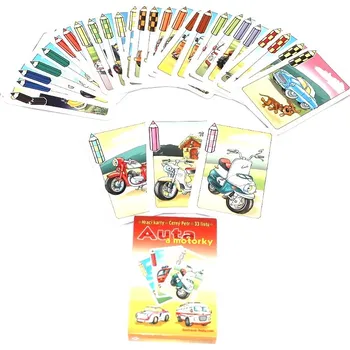 Pexeso Černý Petr - hrací karty - AUTA A MOTORKY