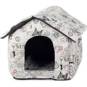 Pelíšek pro psa dobirkov.cz Bouda pro psy a kočky, pelíšek, bílá varianta, 41cm x 37cm x 35cm