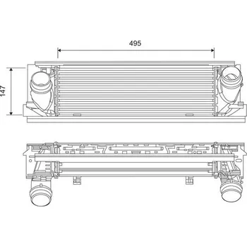 Chladič motoru Chladič turba VALEO 818262