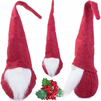 Vánoční ozdoba dobirkov.cz Vánoční skřítek dekorace, červený 30 cm