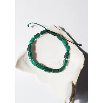 Náramek Malachitový shamballa náramek Znovuzrození pánský