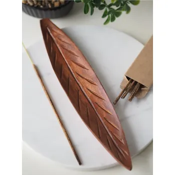 Vonná tyčinka Stojánek na vonné tyčinky List, dřevěný