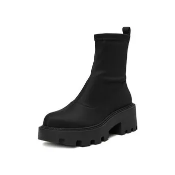 Dámské kozačky Polokozačky DeeZee 67091-8 Černá 39