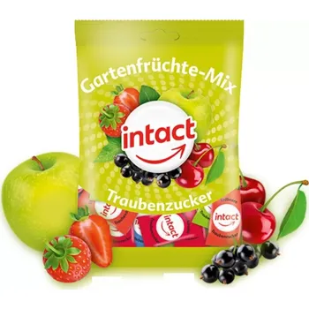 Bonbon Intact hroznový cukr Gartenfrüchte-mix 100g