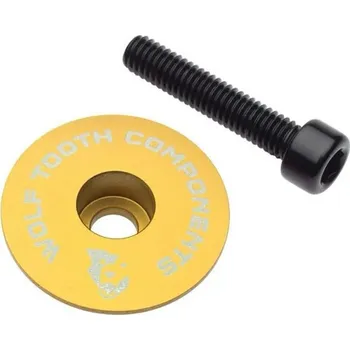 Hlavové složení krytka WOLF TOOTH ULTRALIGHT STEM CAP Flat zlatá