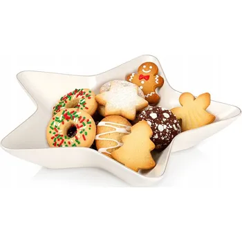 Talíř Vánoční talíř, servírovací tác na jídlo, cukroví, na vánoční stůl