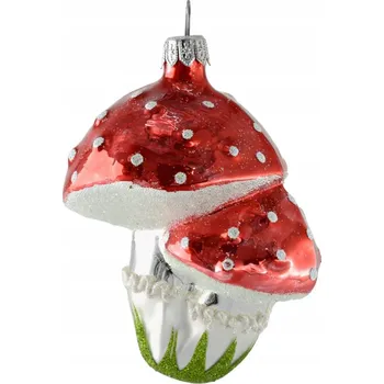 Vánoční dekorace Vánoční Koule - Velká dvojitá muchomůrka