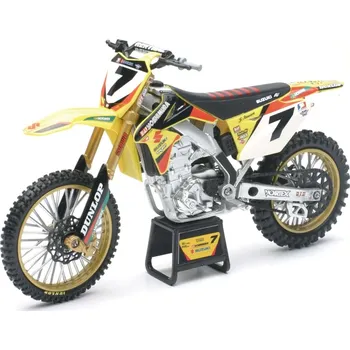 autíčko NewRay 1:12 Scale Yoshimura Suzuki RM-Z 450 James Stewart No.7