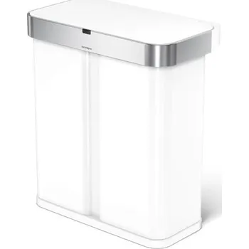 Simplehuman Recycler s hlasovým a pohybovým senzorem 58 l bílý