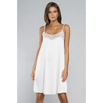 Dámská noční košile Noční košile Italian Fashion Dotyk ws.r. krótka Barva: Béžová, Velikost: XL