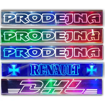 Příslušenství osvětlení automobilu Světelná tabulka LED 50x7cm USB