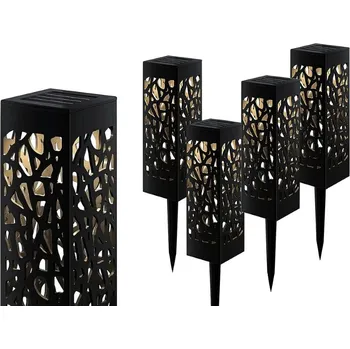 Potah na židli dobirkov.cz Dekorativní solární zahradní lampa, sada 4 ks, soumrakový senzor