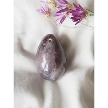 Yoni vajíčko Moudrost - Ametyst, s dírkou