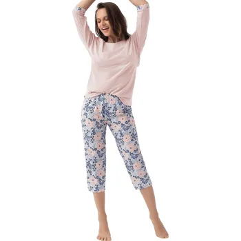 Dámské noční prádlo Dámské pyžamo LUNA 343 meruňková M 0