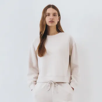 Dámská mikina Reserved - Mikina s modalem - béžová - WN629-08X - WN629-08X-XS