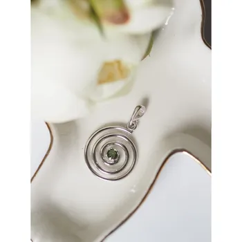 Přívěsek Vltavín přívěsek spirála