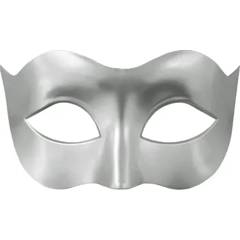 Karnevalový doplněk Škraboška - stříbrná