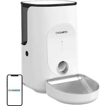 Miska pro psa Dogness F16 WiFi 5G 4L smart food dispenser with stainless steel bowl (white)