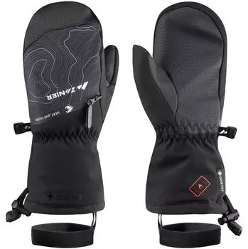 Lyžařské rukavice ZANIER HEAT PADS.GTX MITTEN JR - black 5,5