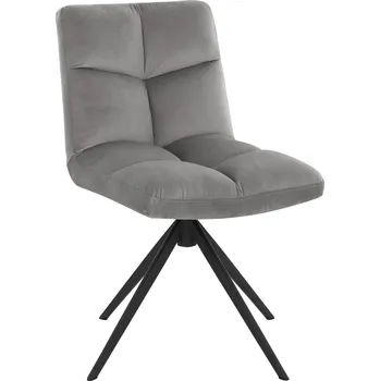 Jídelní židle HOME DELUXE Jídelní židle »NODA«, 2 kusy (Sametová světle šedá)