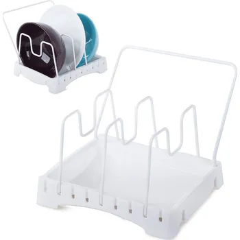 Potah na židli dobirkov.cz Organizér, stojan na nádobí, odkapávač na nádobí - bílý