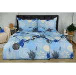 Jarní Bavlněné povlečení BASIC SNELA modré