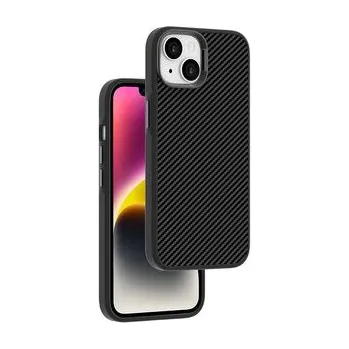 Pouzdro Platinum Carbon s podporou MagSafe iPhone 13/14 - černé