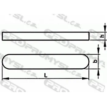 Šroub Pero těsné DIN 6885 A 3x3x10