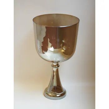 Křišťálový alchymický zpívající kalich - průměr 19 cm, 432 Hz, 6. čakra
