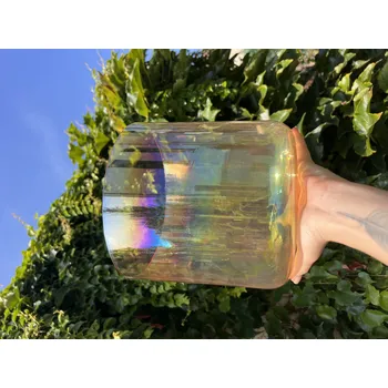 Křišťálová alchymická zpívající mísa - průměr 20 cm, 432 Hz, 3. čakra