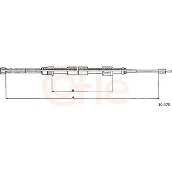 Autodíl Lanovod parkovací brzdy COFLE 10.470