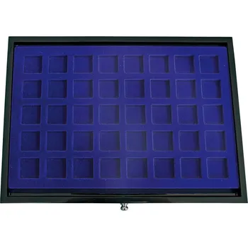 Sběratelství SAFE Lakovaný dřevěný šuplík, na 40 mincí do Ø 30 mm, vysoká 10 mm