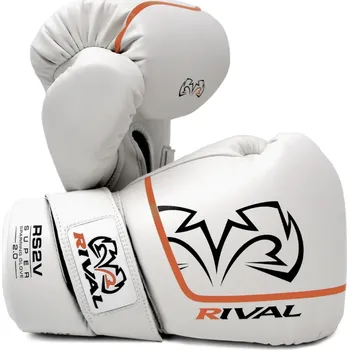 Boxerské rukavice Rival Boxing RS2V Super Sparring Gloves 2.0, White Velikost: 18oz