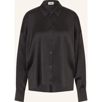 Dámská halenka Drykorn Dámská Košilová Halenka Cloelia Ze Saténu, černá, 40