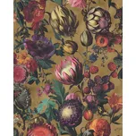 Eijffinger Vliesová tapeta na zeď, hnědá, květiny, plody, motýli, 351234, Magnifique, Eijffinger, velikost 10 x 0,52 m