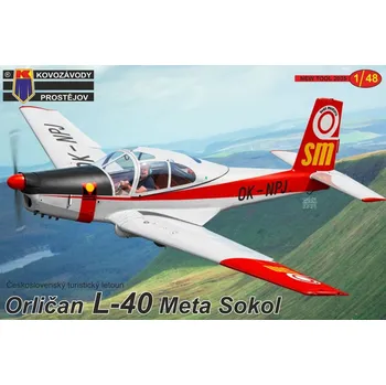 Plastikový model 1:48 Kovozávody KPM4829 Orličan L-40 Meta Sokol Pt.I 1/48 - expresní doprava