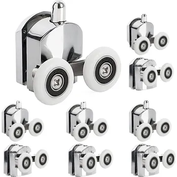 Držák na ručník dobirkov.cz Kolečka do sprchové kabiny, sada koleček 8 ks