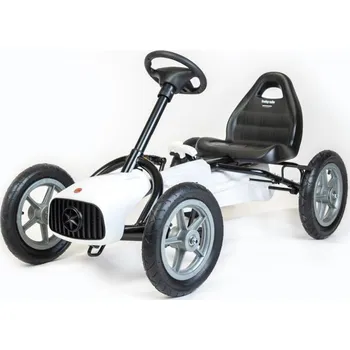 Dětské vozidlo BABY MIX Dětská šlapací motokára Go-kart Buggy bílá Bílá + Doprava ZDARMA