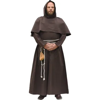 Karnevalový kostým Benediktýnský mnišský hábit 1280003830 hnědý