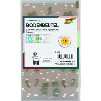 Dárková taška Folia Bringmann Sáčky z PP se zlatým vánočním potiskem, 10 ks - výběr velikosti Velikost: 95 x 160 mm