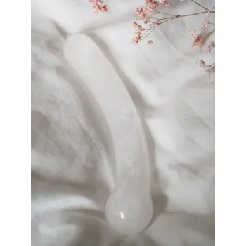 Yoni hůlka Čistota - Křišťál, zahnutá