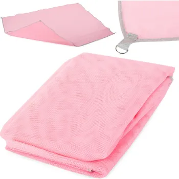 Potah na židli dobirkov.cz Plážová deka, sand free mesh, 200x200, růžová