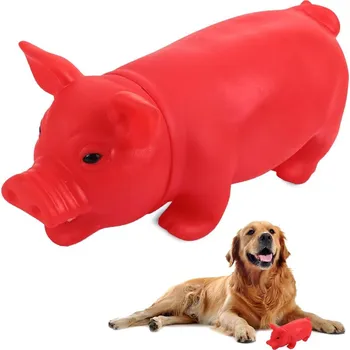 Pelíšek pro psa dobirkov.cz Pískací hračka pro psy, žvýkací hračka, gumová, prasátko